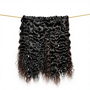 100% Remy Ondulé Naturel Le Plus Long Indien Vierge Cuticule Aligné Armure Double Trame Extensions de Cheveux Humains Vendeur Bundles - Product Image 1