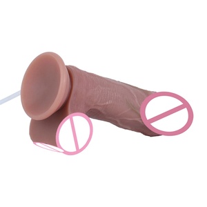S8046-ZS Thick Dual Layer Ejaculation <b>Dildo</b> With Adjustable Cushion Sucker Strapon Belt Silicone Squirting Anal Plug Sex Toys - Product Image 5