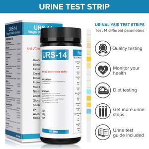 Strisce Reattive 14-URS per Analisi delle Urine e Rilevamento di ITU, <span class=keywords><strong>LEK</strong></span>, Pro, Ket e Altro, Test Completo - per Uomini e Donne - Product Image 2