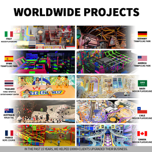 Thương mại Tùy chỉnh trong nhà Thiết bị sân chơi cho trẻ em với lớn trượt mềm chơi và leo dây tất nhiên chơi khu vực - Product Image 5