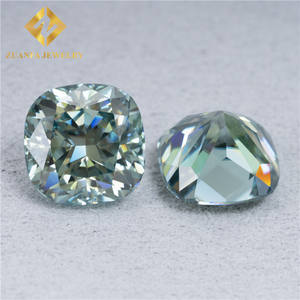 Fancy Cut Heart Princess Radiant Oval <span class=keywords><strong>Pera</strong></span> Emerald Cut GRA Certificado Moissanite Loose <span class=keywords><strong>Blue</strong></span> Green Color Moissanite - Product Image 3