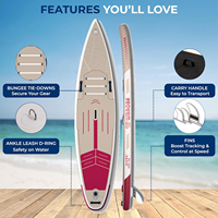 Planche à pagaie gonflable ultra-légère pour tous les niveaux de compétence avec accessoires de planche à pagaie SUP de qualité supérieure