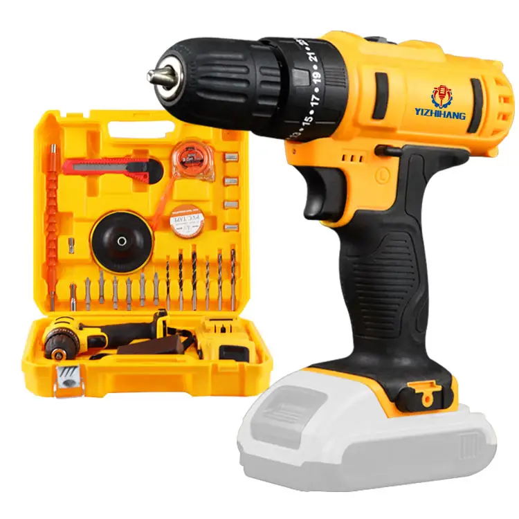 20V/21V Brushless Electric Drill 40NM/45NM Cordless Driller Driver Screwdriver Li-ion Battery Electric Power Drill
