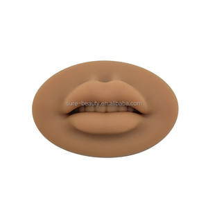 Tatuaggio fornitore 5D labbra morbide che arrossisce stampo permanente Make up pelle scura Microblading completa pratica realistica labbro in Silicone - Product Image 1