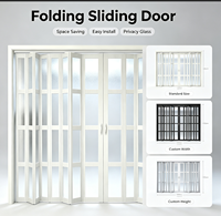 Porte accordéon pliante en PVC abordable, prix Philippines, gain de place, étanche, porte coulissante intérieure, installation facile
