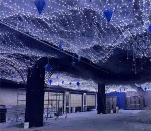 Guirnalda de Luces LED con Forma de Estrella, Romántica y Brillante, Decoración de Techo para Bodas y Familia, Hermosas Luces de Cadena con Forma de Estrella - Product Image 1