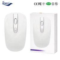 Souris d'ordinateur sans fil personnalisable 2,4 GHz, optique, Plug & Play, DPI réglable, légère, rechargeable, type C