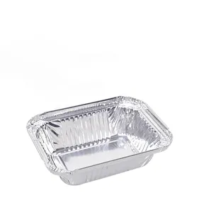 10 20 50 PCS Food Grade Disposable Small Aluminum Foil Food Containers Rectangle Aluminium Foil Baking Pan/Trays With Lids