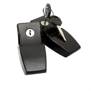 JK <b>Engine</b> <b>Hood</b> Lock With Key Black Tubular Bolt-On For Replace Repair - Product Image 1