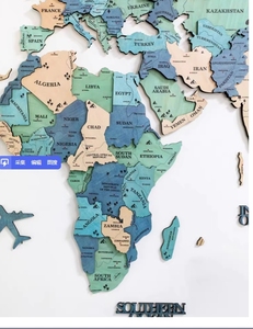 Grande <span class=keywords><strong>mappa</strong></span> del mondo in legno cartina murale in legno eco-friendly dipinto viaggio Push Pin Map per legno decorazione della parete - Product Image 2