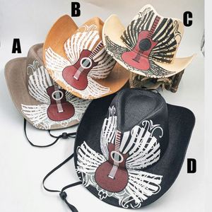 Sombrero de Paja Clásico de Moda para Mujer, Sombrero Vaquero Occidental de Dallas, Sombrero Jazz, Sombrero de Paja Vaquero Naranja Stetson para Hombre - Product Image 4