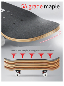 Chất Lượng Cao 31 Inch 7 Lớp Maple Bay Thúc Đẩy Mạnh Mẽ Tùy Chỉnh Skateboard - Product Image 5