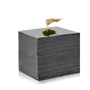 Tappetini Assorbenti per Olio Huasheng XF-WP Design a Fossette Tappetini per Fuoriuscite di Acqua e Olio 100% Polipropilene Grigio - Product Image 1