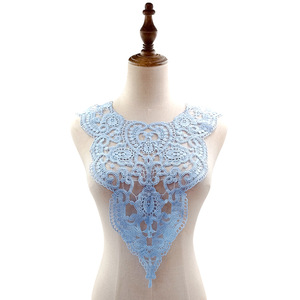 Tridimensional hueco bordado soluble en agua encaje Collar flor leche seda ramillete DIY encaje accesorios parches 3D característica - Product Image 3