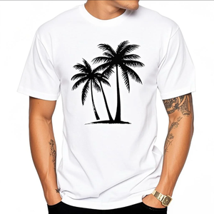 Camisetas blancas a granel para transferencias DTF personalizadas Camisetas de algodón suave de alta calidad para hombres - Product Image 2