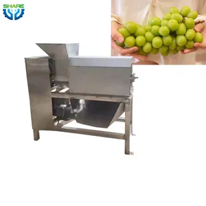 Desbrozadora eléctrica de uvas frescas, máquina de eliminación de tallos y tallos de uva, a buen precio