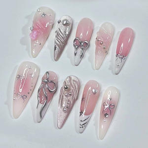 Nuevo Diseño de Uñas Postizas 3D con Diseño Artístico en Acrílico ABS, Uñas Artificiales Personalizadas para Mujer - Product Image 3