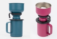 Kit de brassage de café portable en acier inoxydable pour le camping en plein air et les voyages