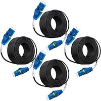 Câble de raccordement à fibre optique blindé Uniboot LC vers LC UPC, monomode 9/125um OS2 Duplex LSZH noir, pour centre de données, personnalisable de 1m à 200m