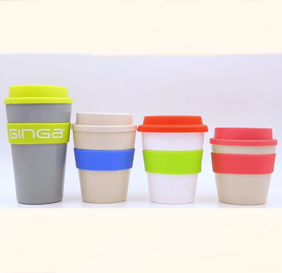 8オンス12オンス14オンス16オンス工場カスタムPPプラスチック飲用カップ再利用可能なコーヒーカップ、シリコン蓋とスリーブ付き