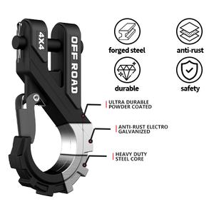 G80 Hochwertiger Gesenk geschmiedeter Gabel kopf aus Zink legierung stahl mit glattem Finish Greifer-/Hebe haken Industrieller Bergbau Schwerindustrie - Product Image 2