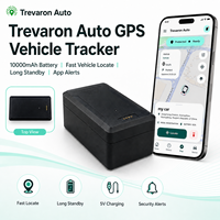 Traceur GPS de véhicule Trevaron Auto 10000mAh avec localisation rapide, traceur GPS magnétique pour voiture, alertes via application, abonnement requis