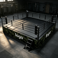 Plateforme robuste avec tapis amortisseurs, ring de boxe sur mesure, ring de lutte pour centre de fitness