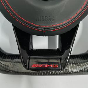 Volant de course <span class=keywords><strong>AMG</strong></span> en fibre de carbone pour Mercedes-Benz, ensemble complet avec 809 boutons de commande multifonctions, volant à 3 branches - Product Image 6