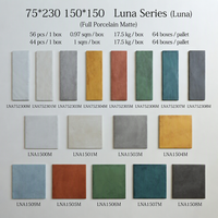 Carreaux de céramique vitrifiés antidérapants mats de luxe 75*230mm à motif plume, résistants aux acides, pour salle de bain et spa modernes