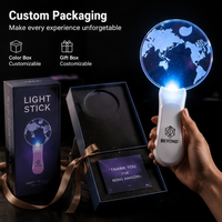 Coloré Acrylique LED Flash Glow Stick Ventilateurs De Lumière De Poche pour Concerts Télécommande Accessoires D'éclairage Fournitures De Fête Promotionnelles
