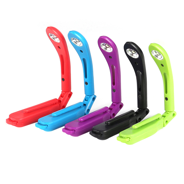 Folding Mini Pocket Clip Book Light LED Reading Light