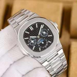 2025 montre mécanique haut de gamme pour hommes avec bracelet en acier et cadran bleu montre mécanique multifonction pour hommes - Product Image 5