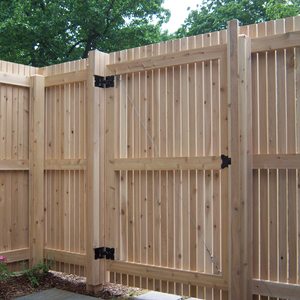 Bản lề cổng màu đen hiện đại cho cổng Vinyl tự đóng hàng rào nhựa <span class=keywords><strong>PVC</strong></span> với phần cứng đóng mềm ngoài trời bằng thép và sắt - Product Image 6