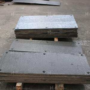 لوح فولاذي صلب مقاوم للتآكل Q195 Q235 A36 ثنائي المعدن مع طبقة كربيد الكروم للتعدين والأسمنت 10+15 مم - Product Image 2