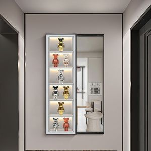 Новый дизайн, современный медведь с зеркальной росписью, скрытый полноразмерный зеркальный декоративный Рисунок, настенное искусство - Product Image 4