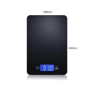 Báscula digital de cocina CK780, báscula electrónica de vidrio de 168x240 mm para pesar alimentos en el hogar con una precisión de 1g - Product Image 1