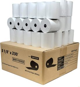 Có thể tái chế tùy chỉnh thực hiện thủ quỹ POS giấy nhiệt cuộn 57 70 80 mét tiền mặt duy nhất đăng ký giấy cho máy in nhiệt - Product Image 1