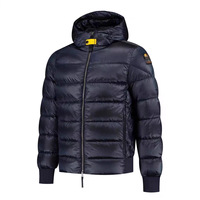 Veste d'hiver pour homme de la marque Yingquanz, nouvelle veste matelassée à capuche avec col mandarin, fermeture éclair imperméable standard en duvet de canard blanc