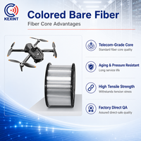 Cable de Fibra Óptica Monomodo y Multimodo KEXINT G657A1 G657A2 G652D, Colorido, sin Recubrimiento