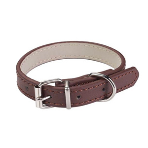 Colliers pour animaux de compagnie en cuir Wangwuwu, réglables pour chats et chiens, blanc, noir, rose, bleu, rouge, toutes saisons, style simple - Product Image 5