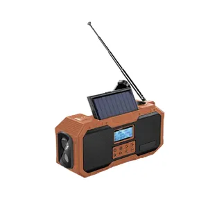 NOAA WB FM AM radio 15 pouces, haut-parleur de fête solaire professionnel 18 Inc, haut-parleurs stéréo sans fil, écran M, système de haut-parleurs