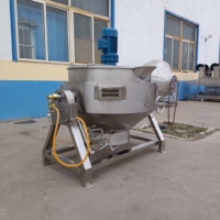 50-1000L Sucre Chaudière Caramel Confiture Cuisinière Inclinaison Agitateur Pot Cuire Vapeur Cuisson Mélangeur Machine Veste Bouilloire avec Mélangeur