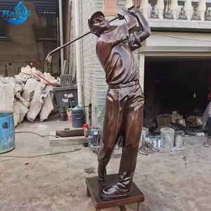 Custom Outdoor Garden <b>Golf</b> <b>Club</b> Decor Life Size Bronze of Player Hairui232, Hairui232 High-quality Stainless Steel Ensures - Product Image 1