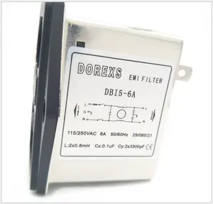 DBI5 6A Emi Filter Met Zekering En Schakelaar