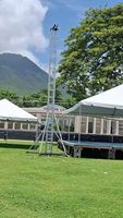 Système de support de treillis pour enceintes Line Array avec palan à chaîne manuel pour concerts en extérieur
