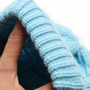 2025 automne/hiver bonnets femmes chaud tricoté casquettes Simple couleur unie chapeaux luxe bonnets - Product Image 5