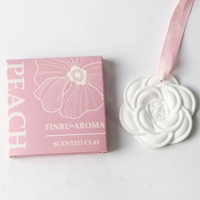 Diffuseur de parfum en céramique suspendu pour voiture et armoire, en plâtre aromatique, fait main, en porcelaine, avec fleurs et huiles essentielles, vente en gros