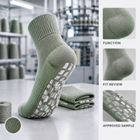 Chaussettes de football en coton fin mat avec revers athlétiques, talon rembourré, adhérence sur le terrain, ajustement sûr, spécifications OEM ODM