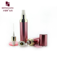 Flacon cosmétique en acrylique directement de l'usine, logo personnalisé pour les soins de la peau biologiques, tonique et émulsion