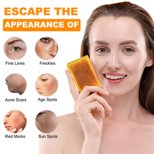 IKZEE 100G Nghệ Chanh Xà Phòng Làm Trắng Nhãn Hiệu Riêng Nhẹ Nhàng Làm Sạch Chanh Nghệ Kojic Axit Xà Phòng Để Làm Giảm nhược Điểm - Product Image 4